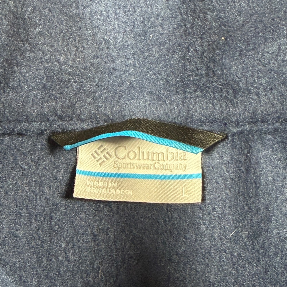 NWT Columbia Mens Large Steens Mountain Fleece Vest Navy Blue Full Zip - Picture 2 of 9